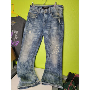 Yaso Brand Jeans Mens Distressed Straight Size 31x33